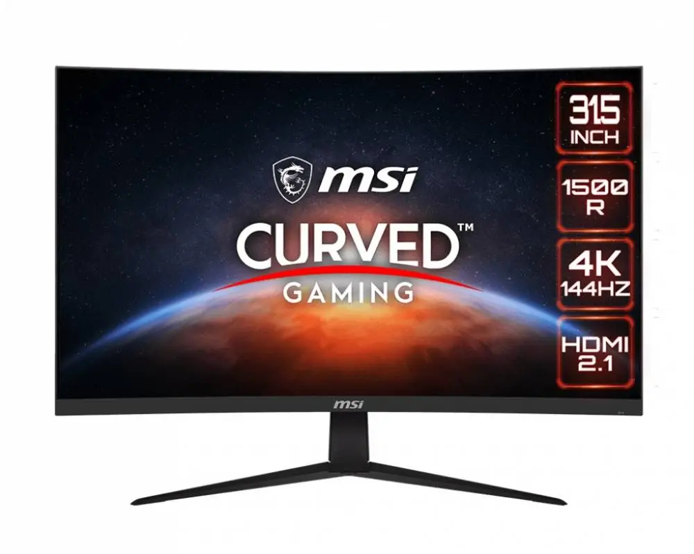Монитор MSI G321CU 31.5" Curved 1500R, VA, UHD 4K 3840x2160, 144Hz, 1ms, HDR, HDMI 2.1, AMD FreeSync Premium