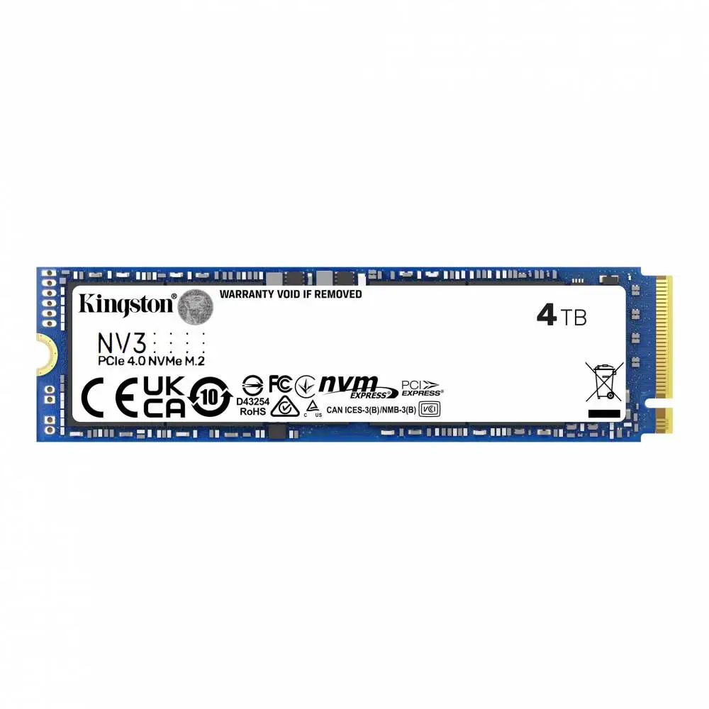 Диск SSD Kingston NV3 4TB M.2 2280 NVMe PCIe Gen 4.0 x4 - SNV3S/4000G