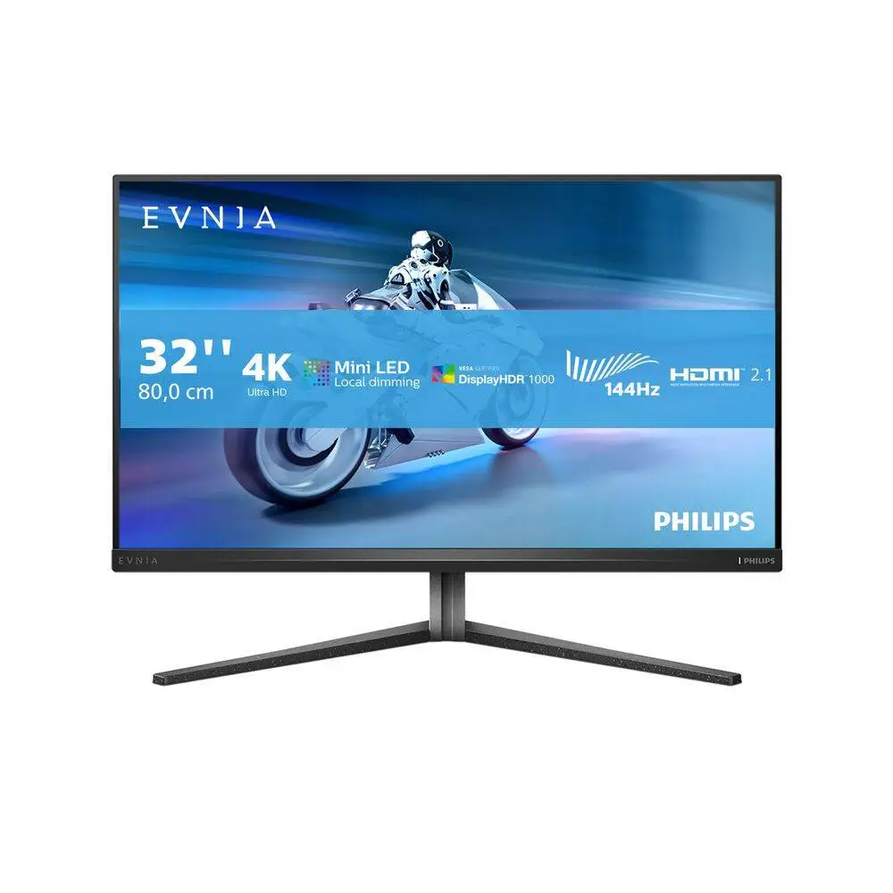 Монитор Philips 32M2N6800M/00 Evnia Gaming, 31.5", IPS Mini LED, 4K UHD 3840x2160, 144Hz, 1ms, HDR1000, Adaptive Sync