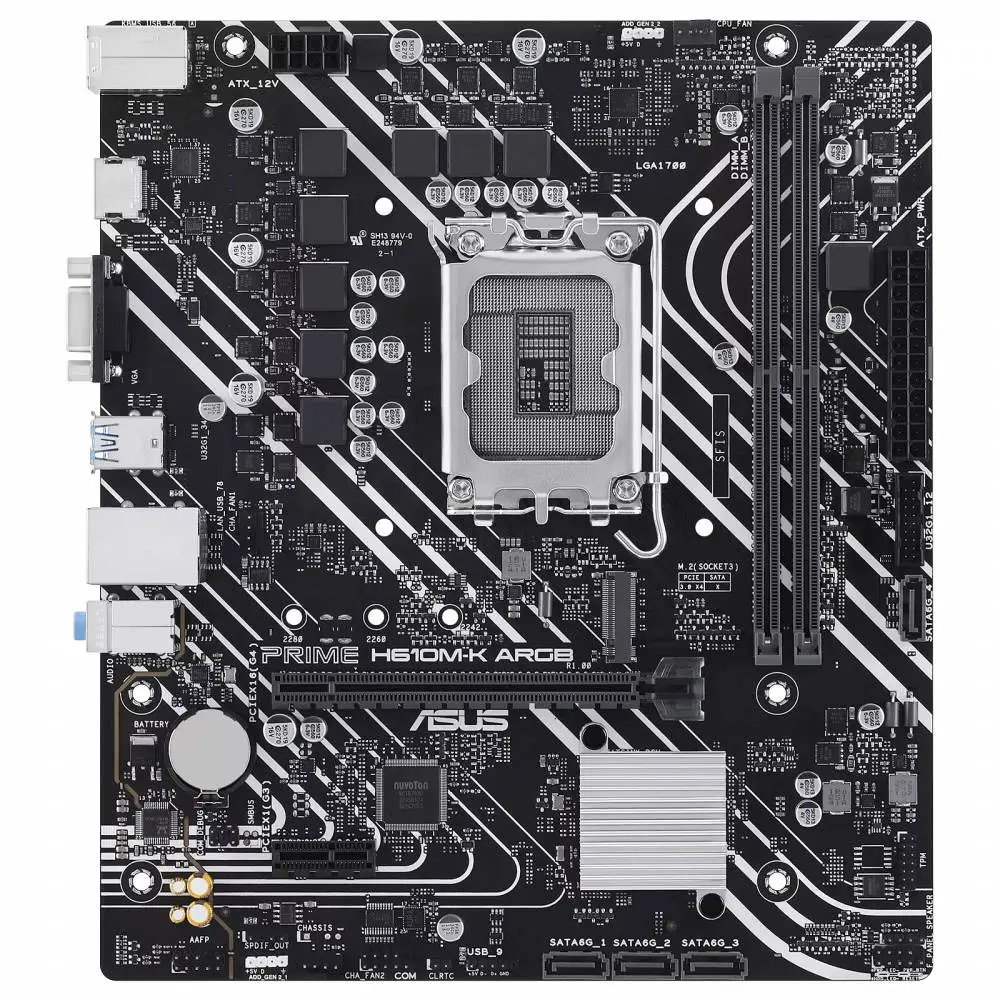Motherboard ASUS PRIME H610M-K ARGB D5 LGA1700