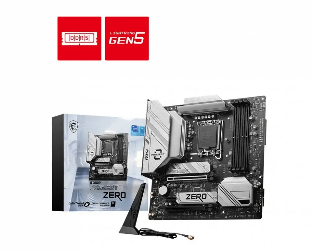 Дънна платка MSI B760M PROJECT ZERO LGA1700