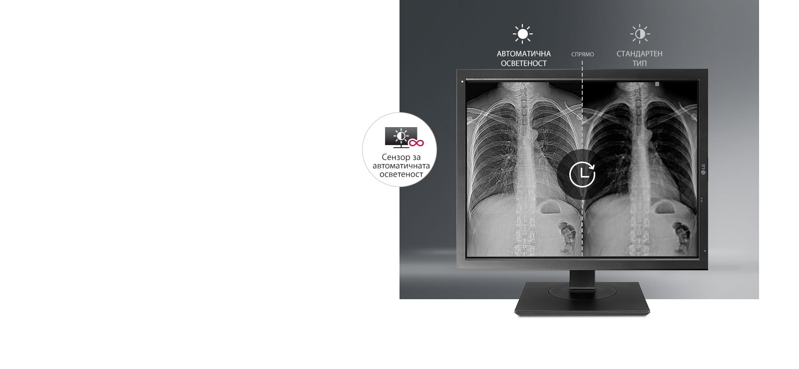 Монитор LG 21HK512D-B, 21.3", IPS, QXGA 2048x1536, 30ms, 1000cd/m2, DP, DVI-D, USB, Диагностичен монитор