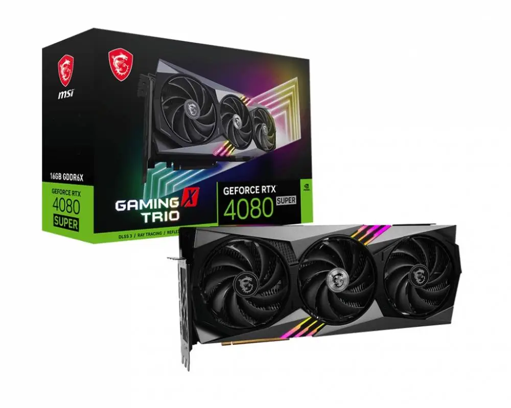 Видео карта MSI GeForce RTX 4080 SUPER 16G GAMING X TRIO - 912-V511-270