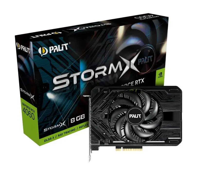 Видео карта Palit GeForce RTX 4060 StormX 8GB - NE640600119P1-1070F