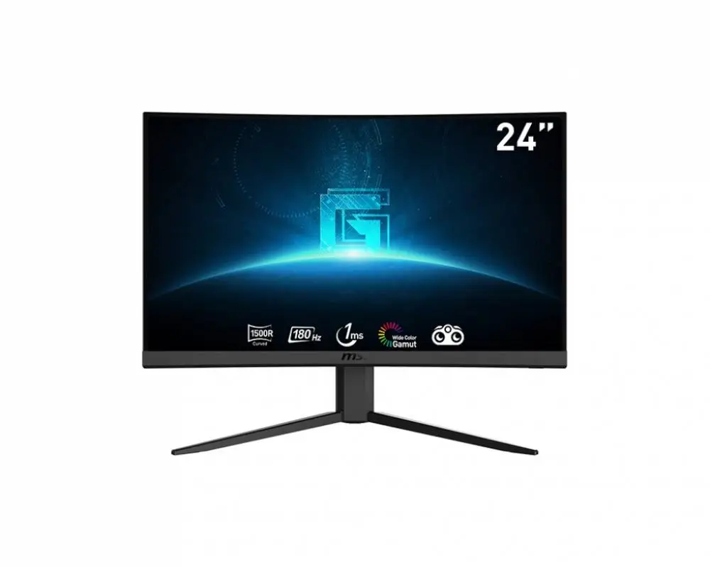 Монитор MSI G24C4 E2 23.6" Curved 1500R, VA, FHD 1920x1080, 180Hz, 1ms, Adaptive sync, DP, HDMI