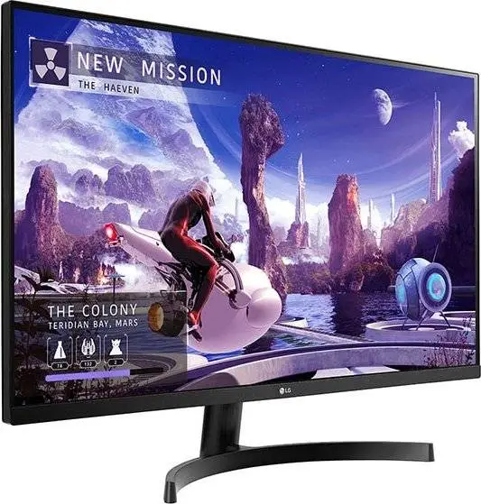 Монитор LG 32QN600P-B, 31.5", IPS, WQHD 2560x1440, 75Hz, 5ms, HDR10, HDMI, DP, AMD FreeSync