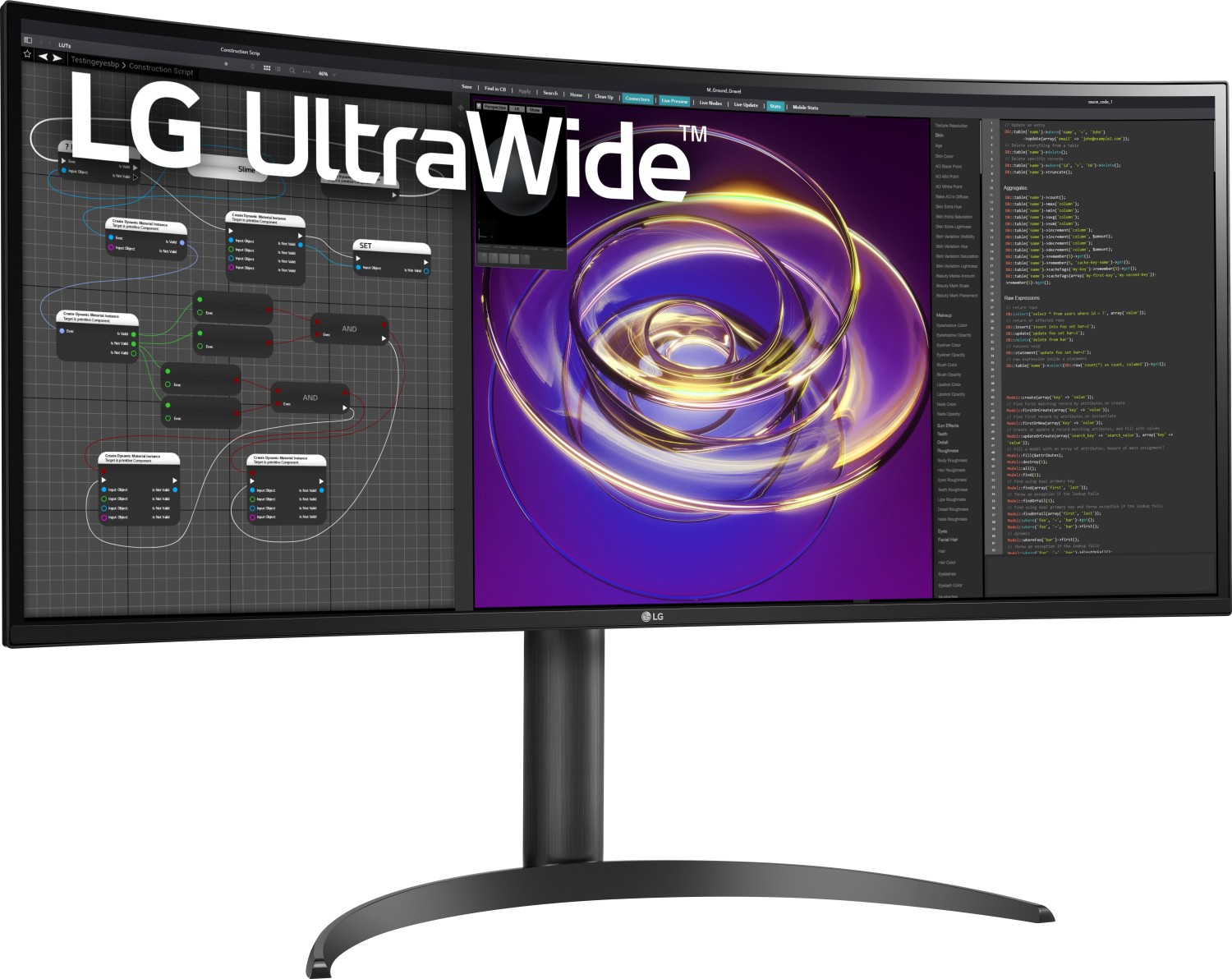 Монитор LG 34WP85CP-B, 34" Curved, IPS, QHD 3440x1440, 60Hz, 5ms, HDR10, USB Type-C