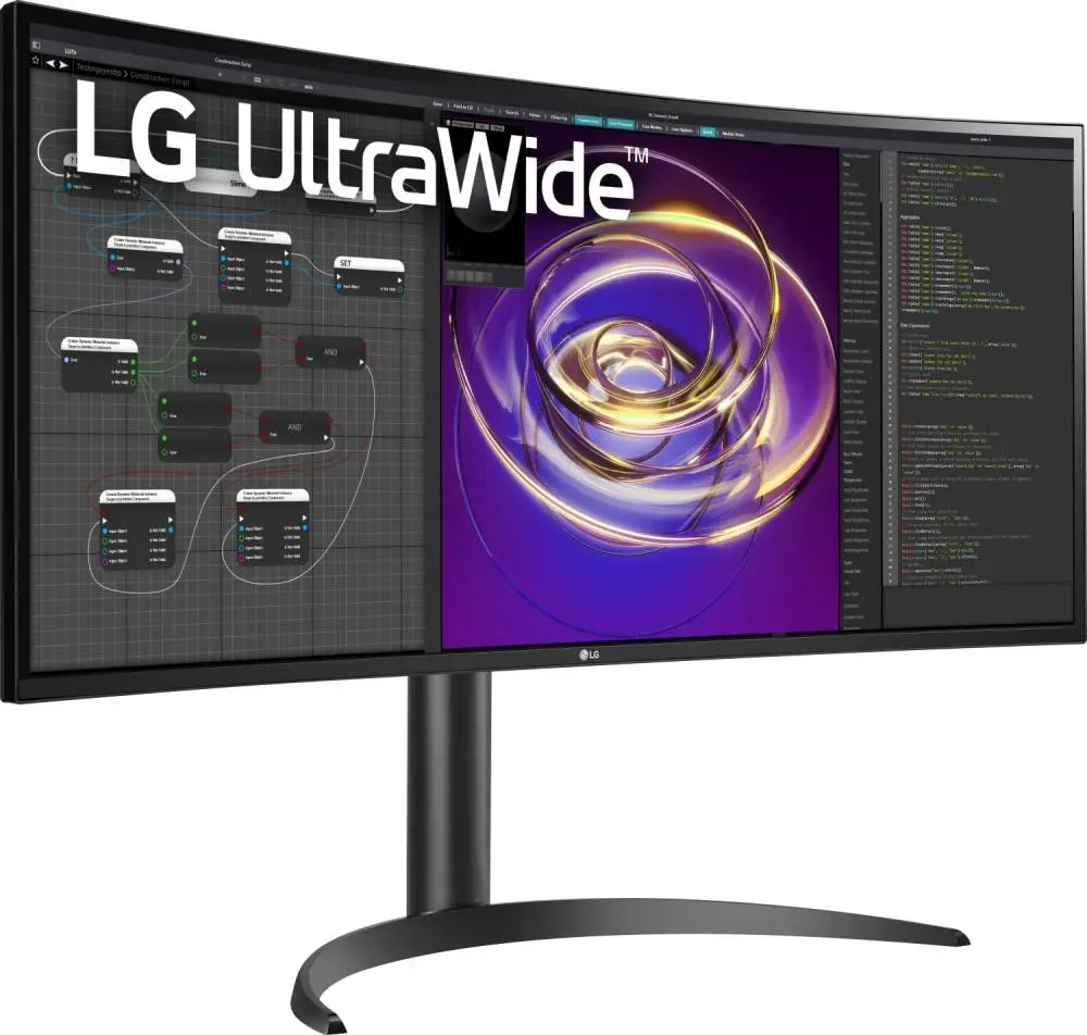 Монитор LG 34WP85CP-B, 34" Curved, IPS, QHD 3440x1440, 60Hz, 5ms, HDR10, USB Type-C