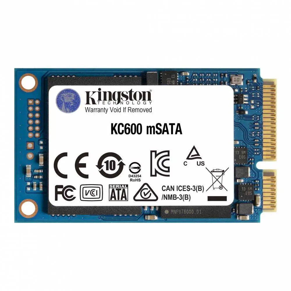 Диск SSD Kingston KC600 1TB mSATA SATA 6Gb/s 3D TLC - SKC600MS/1024G