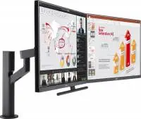 Монитор LG Ergo Dual 27QP88DP-BS, 2 x 27", IPS, QHD 2560x1440, 75Hz, 5ms, HDR10, sRGB 99%, USB type-C