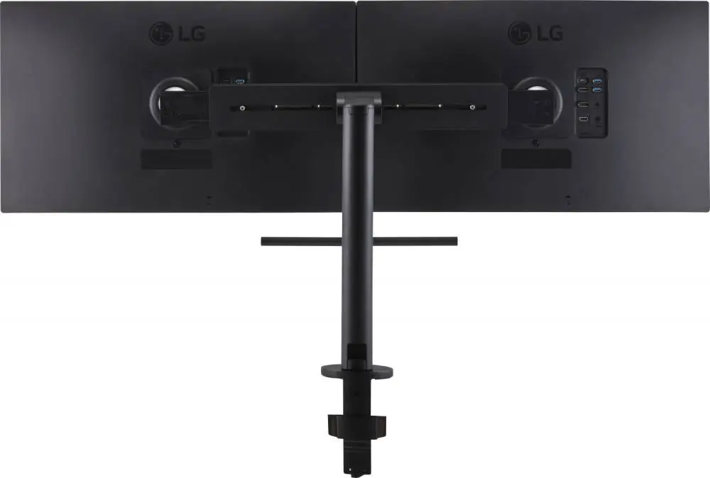 Монитор LG Ergo Dual 27QP88DP-BS, 2 x 27", IPS, QHD 2560x1440, 75Hz, 5ms, HDR10, sRGB 99%, USB type-C