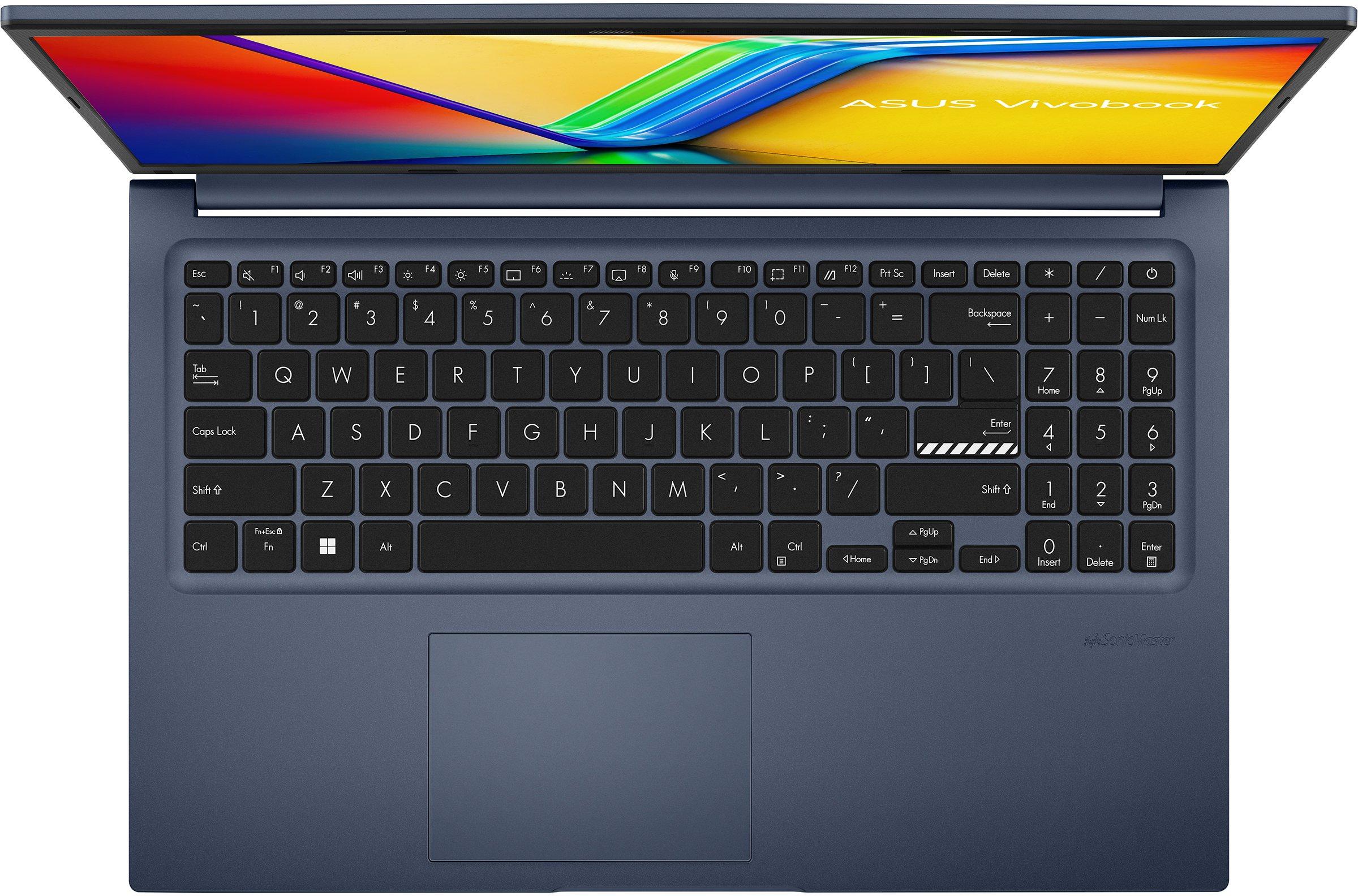 Лаптоп ASUS VivoBook 15 M1502YA-BQ018, 15.6" FHD, Ryzenn 7 7730U, 16GB DDR4, 1TB SSD