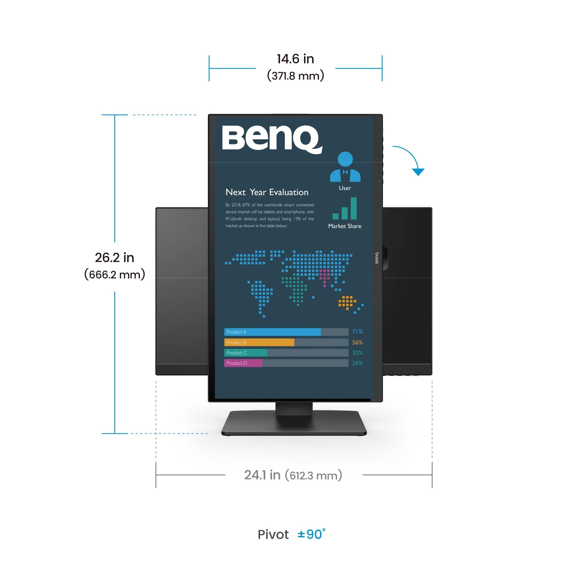 Οθόνη BenQ BL2786TC, 27", IPS, 1920x1080, 100Hz, Ηχείο 2 x 2W - 9H.LMPLB.QBE