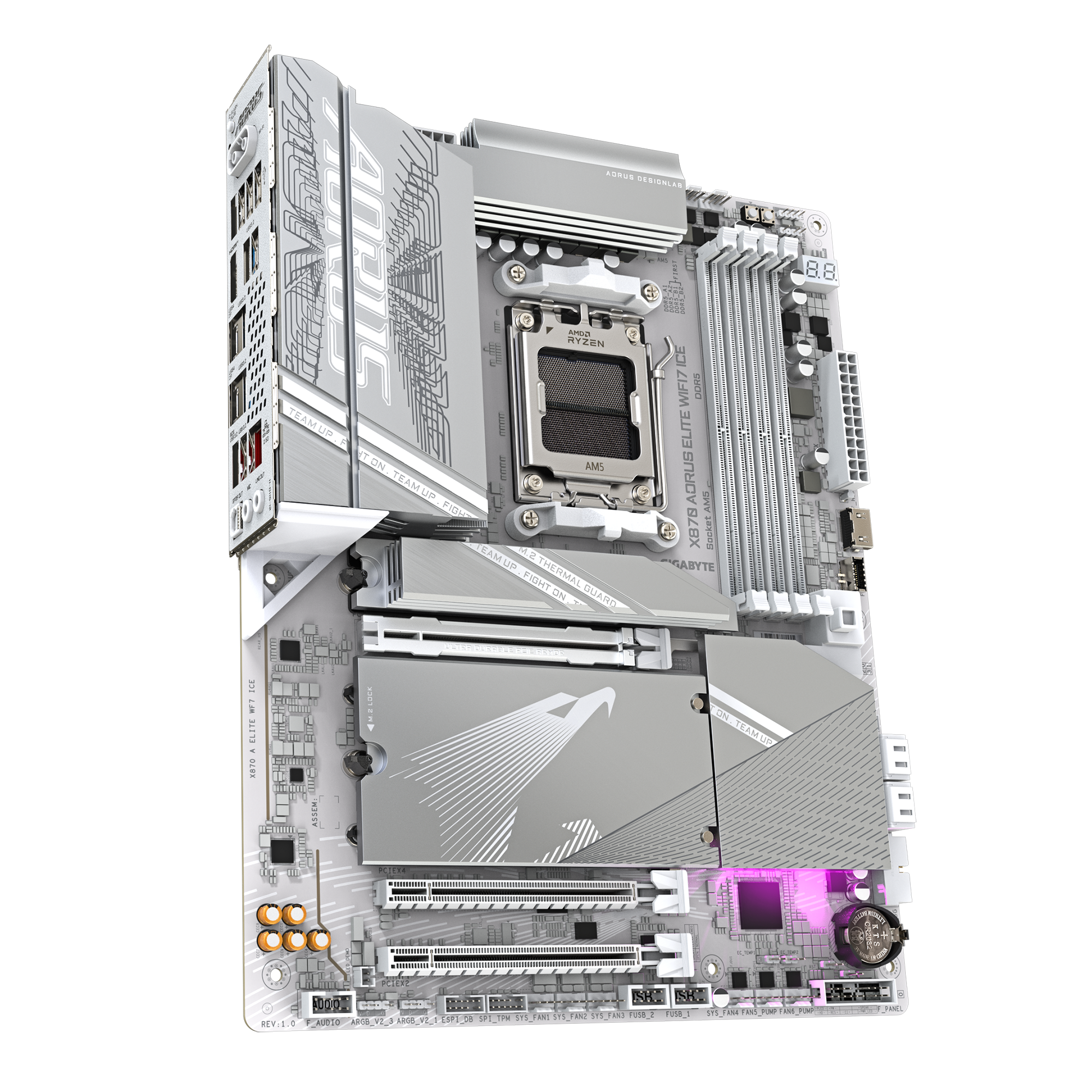 Дънна платка Gigabyte X870 AORUS ELITE ICE WIFI 7
