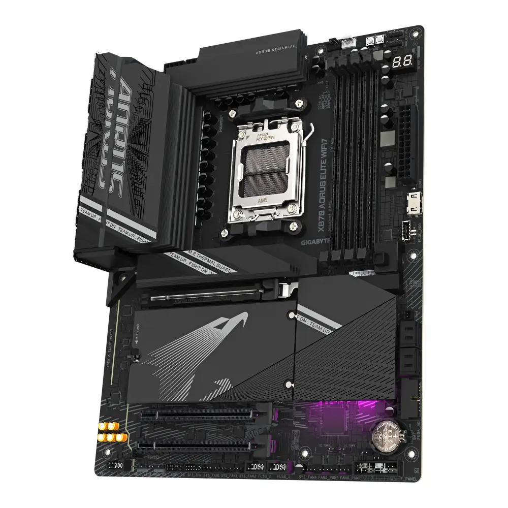 Дънна платка GIGABYTE X870 AORUS ELITE WIFI 7, Socket AM5