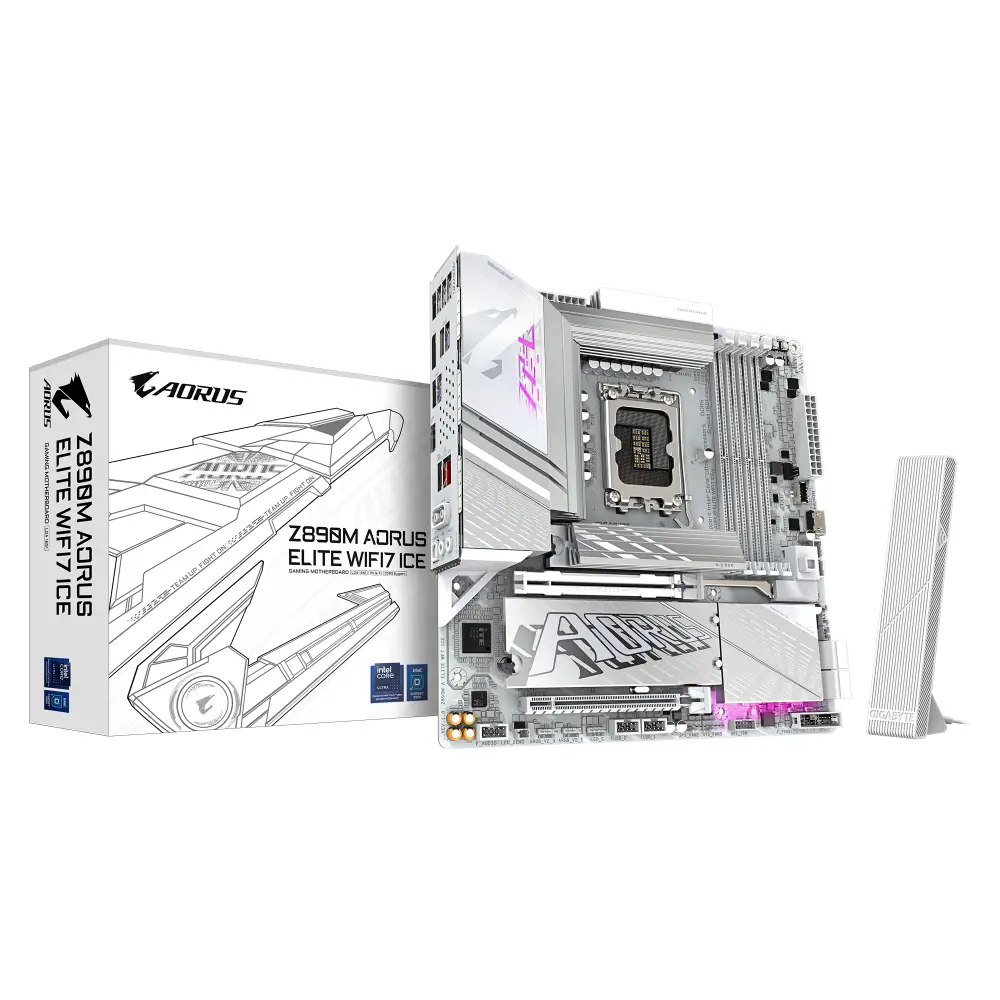 Материнська плата GIGABYTE Z890M AORUS ELITE WIFI 7 ICE LGA1851