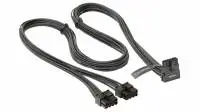 Модулен кабел Seasonic Modding Cable 600W Black 90 degree PCIe 5.0 12VHPWR - SS-2x8P-90-12V-2x6-600-BK