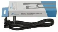 Модулен кабел Seasonic Modding Cable 600W Black 90 degree PCIe 5.0 12VHPWR - SS-2x8P-90-12V-2x6-600-BK