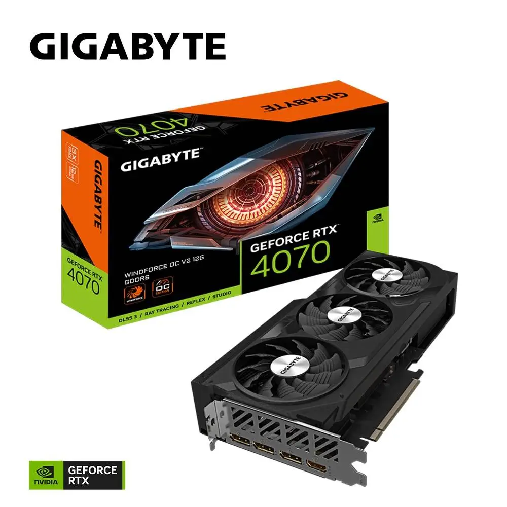 Видео карта Gigabyte RTX 4070 WINDFORCE OC V2 12GB GDDR6X