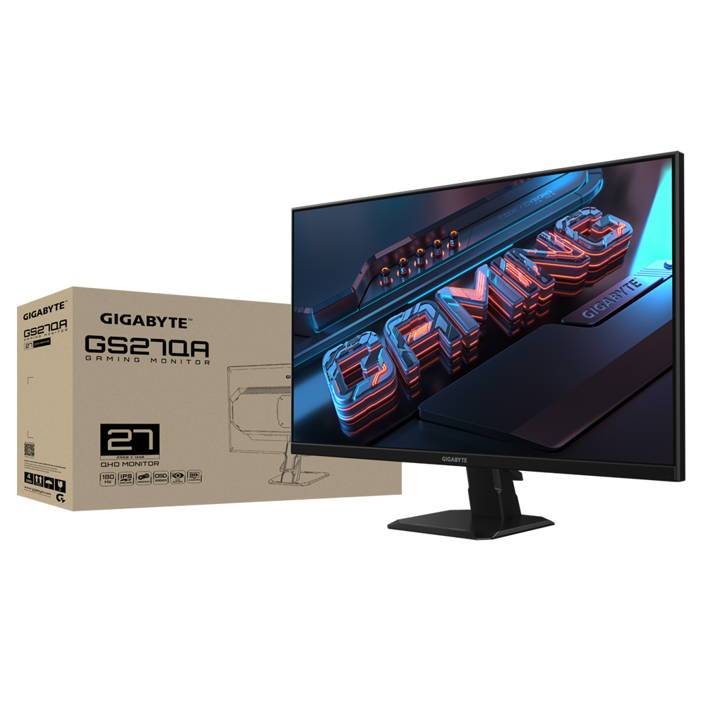 Монитор Gigabyte GS27QA 27" SS-IPS, QHD 2560x1440, 180Hz, 1ms, HDR, AMD FreeSync Premium