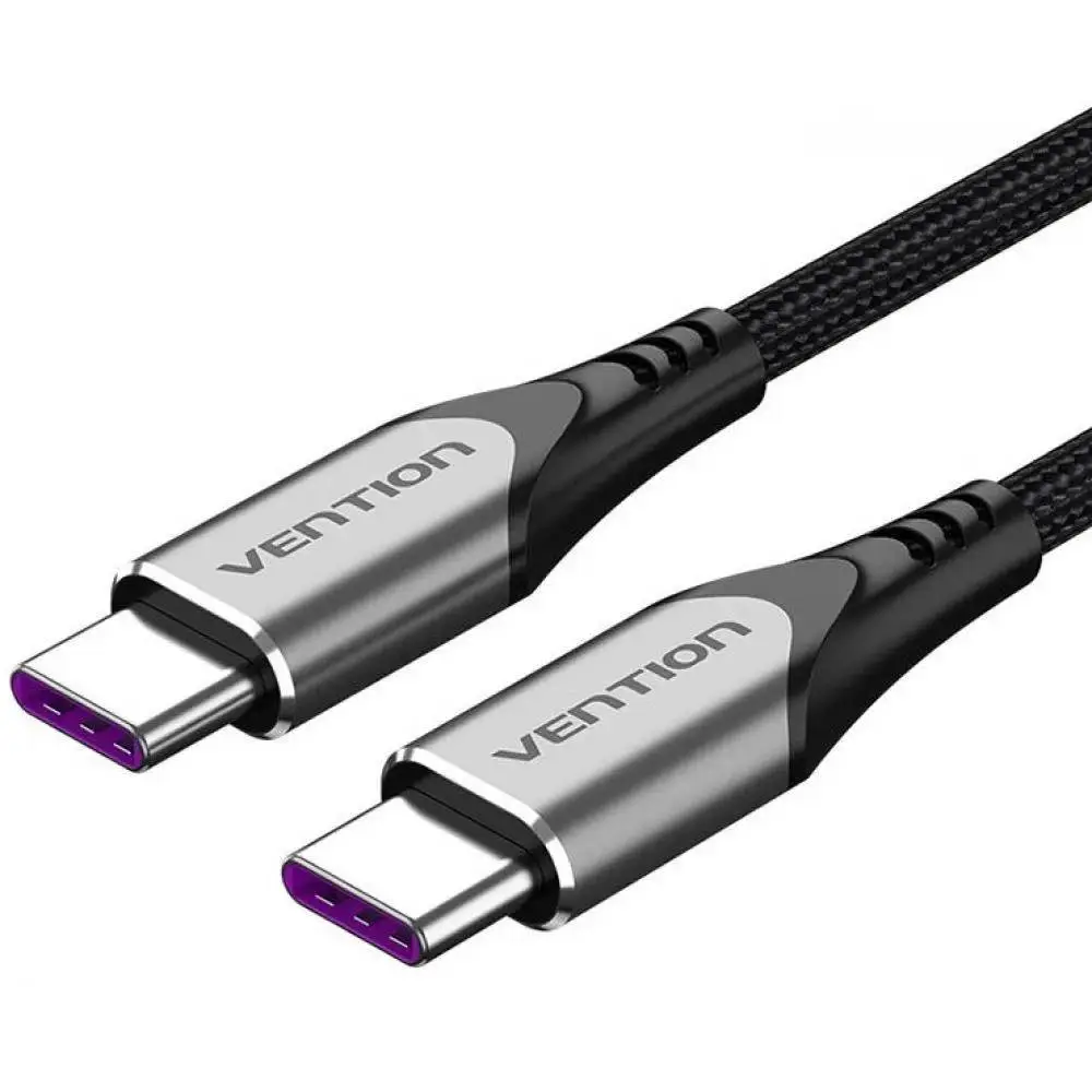 Vention Câble USB 2.0 Type-C to Type-C - 2.0M Noir 5A Charge rapide - TAEHH