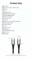Vention Кабел USB 2.0 Type-C to Type-C - 2.0M Black 5A Fast Charge - TAEHH