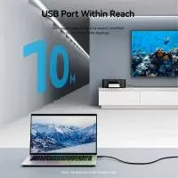 Vention Кабел удължение USB 3.0 AM / AF Active Extension Cable 5M Black - CBMBJ