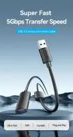 Vention Кабел удължение USB 3.0 AM / AF Active Extension Cable 5M Black - CBMBJ