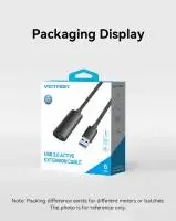 Vention Кабел удължение USB 3.0 AM / AF Active Extension Cable 5M Black - CBMBJ