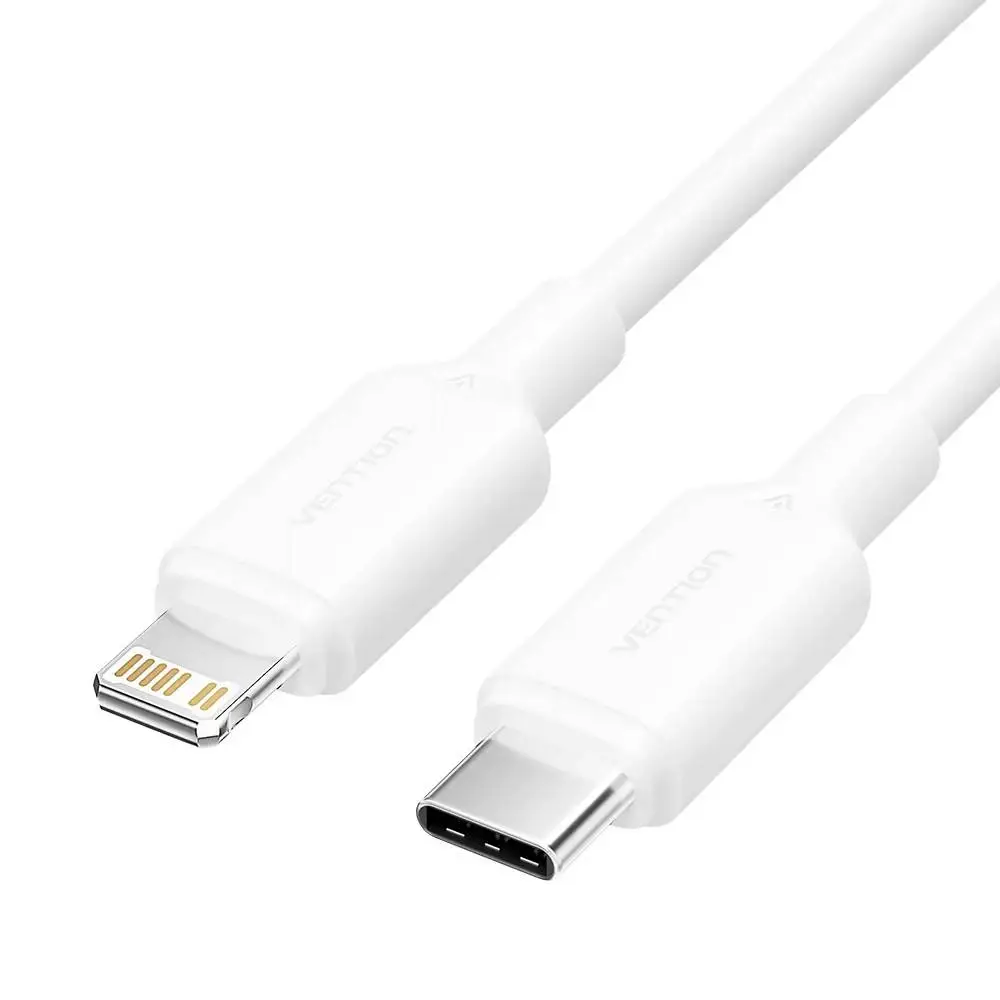 Vention câble Cable USB 2.0 Type-C to Lighting 1m Blanc - LAKWF