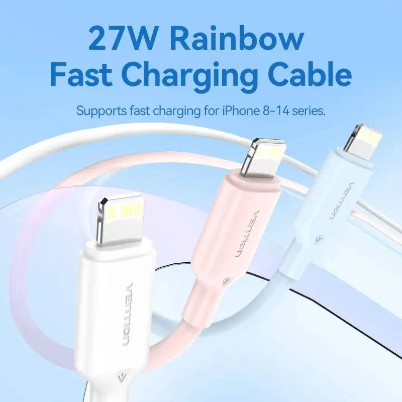 Vention кабел Cable USB 2.0 Type-C to Lighting 1m White - LAKWF