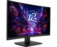 Монитор Asrock PG27QRT1B, 27", VA Curved 1500R, WQHD 2560x1440, 180Hz, 1ms, HDR400, AMD FreeSync Premium
