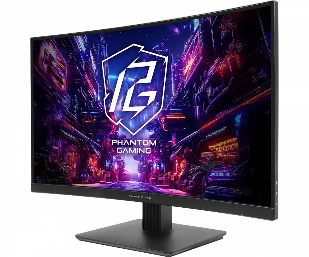 Монитор Asrock PG27QRT1B, 27", VA Curved 1500R, WQHD 2560x1440, 180Hz, 1ms, HDR400, AMD FreeSync Premium