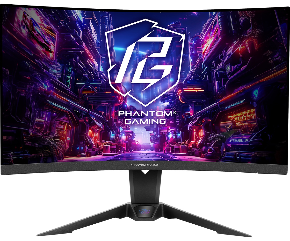 Монитор Asrock PG27QRT2A, 27", VA Curved 1500R, WQHD 2560x1440, 180Hz, 1ms, AMD FreeSync, Wi-Fi Antenna