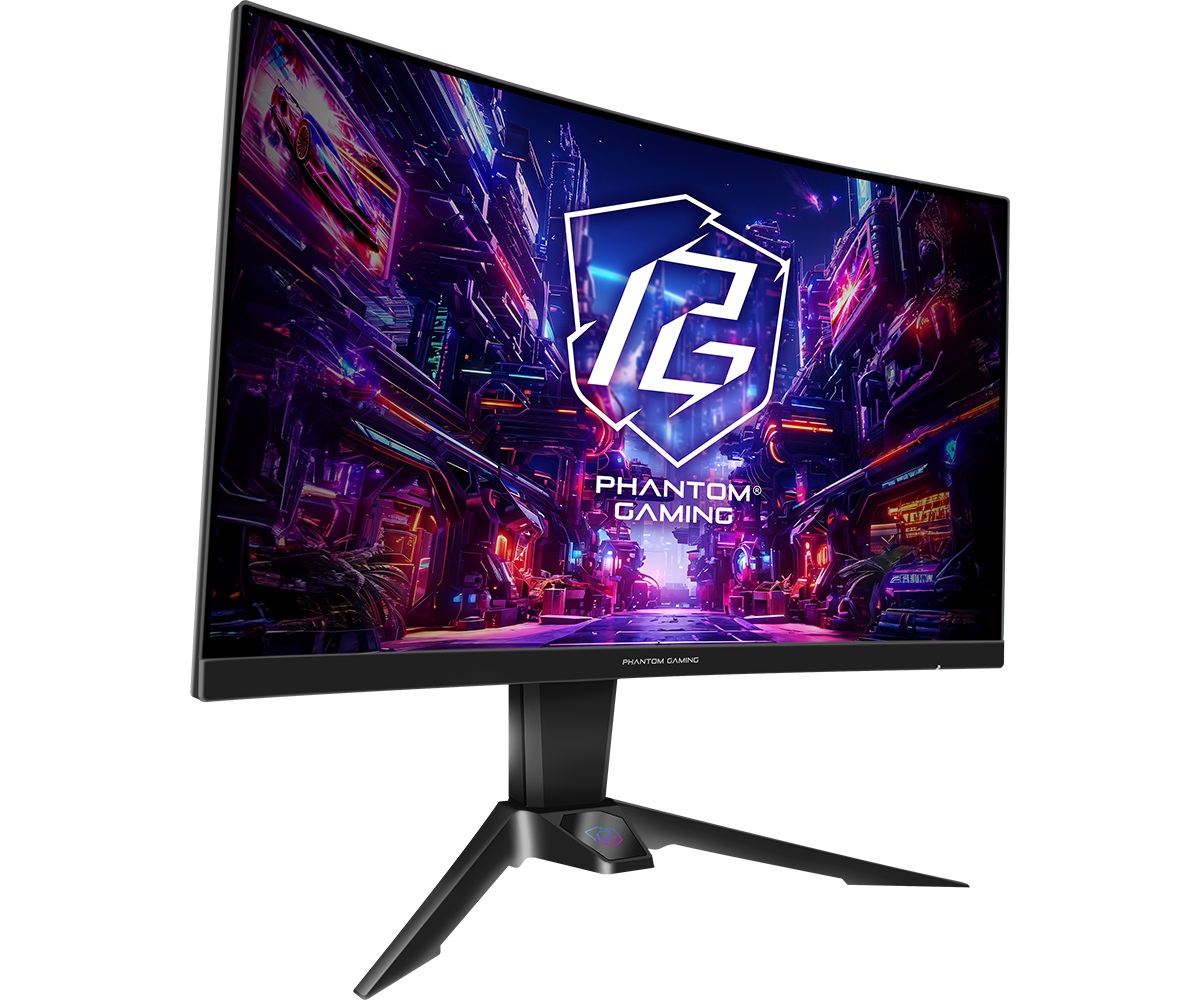 Монитор Asrock PG27QRT2A, 27", VA Curved 1500R, WQHD 2560x1440, 180Hz, 1ms, AMD FreeSync, Wi-Fi Antenna