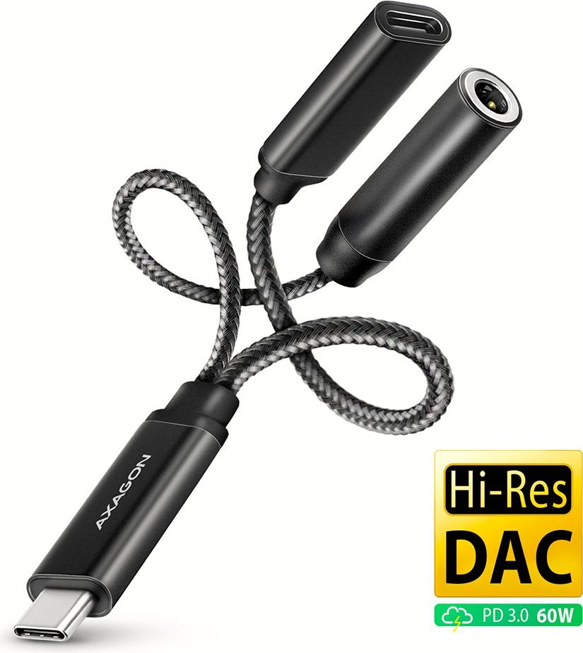 Звукова карта AXAGON ADA-HCPD USB-C to 3.5mm Stereo Audio