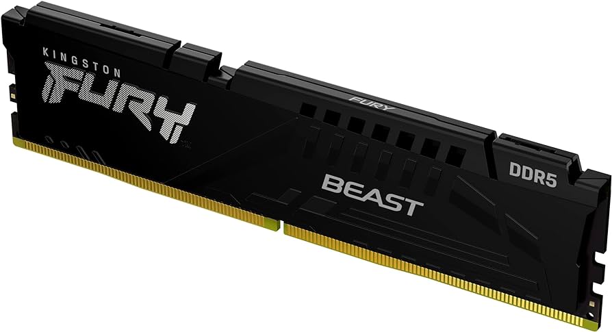 Памет Kingston FURY Beast Black 32GB (1x32GB) DDR5 6000MHz CL30 XMP - KF560C30BB-32