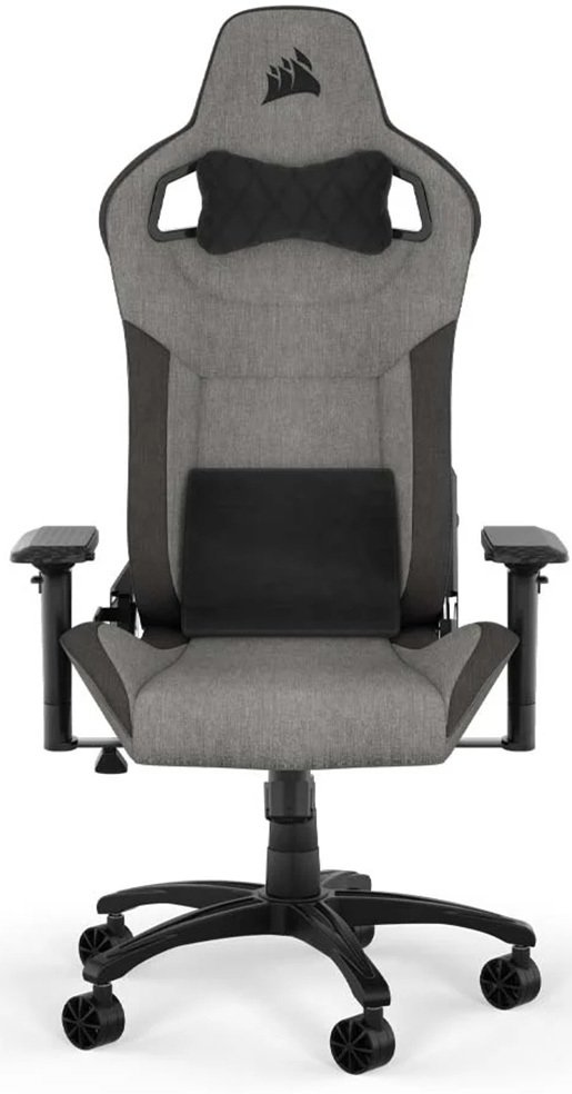 Gaming chair CORSAIR T3 Rush 2023 Fabric Gaming Chair Grey - CF-9010056-WW and Charcoal