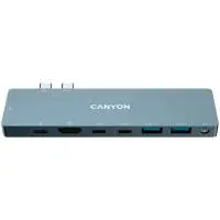 USB хъб CANYON hub DS-8 8in1 Thunderbolt 4k Space Grey