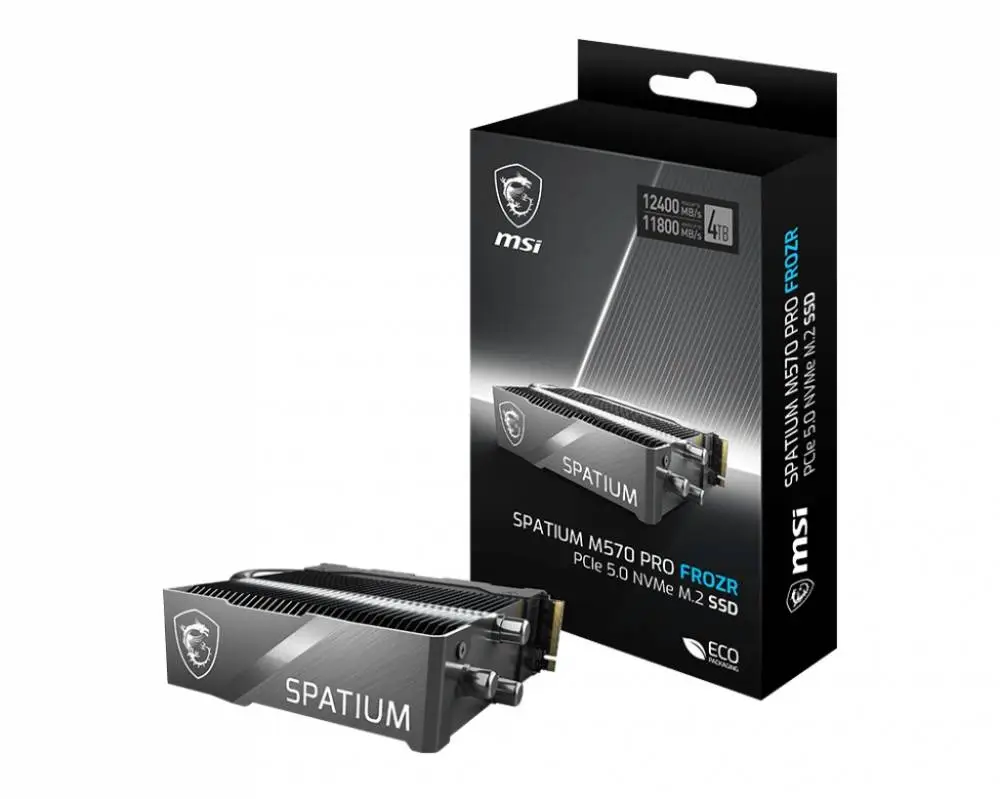 Диск SSD MSI SPATIUM M570 PRO 2TB PCIe 5.0 NVMe M.2 FROZR - S78-440Q670-P83
