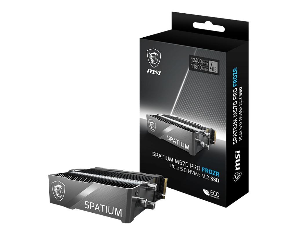 Диск SSD MSI SPATIUM M570 PRO 2TB PCIe 5.0 NVMe M.2 FROZR - S78-440Q670-P83