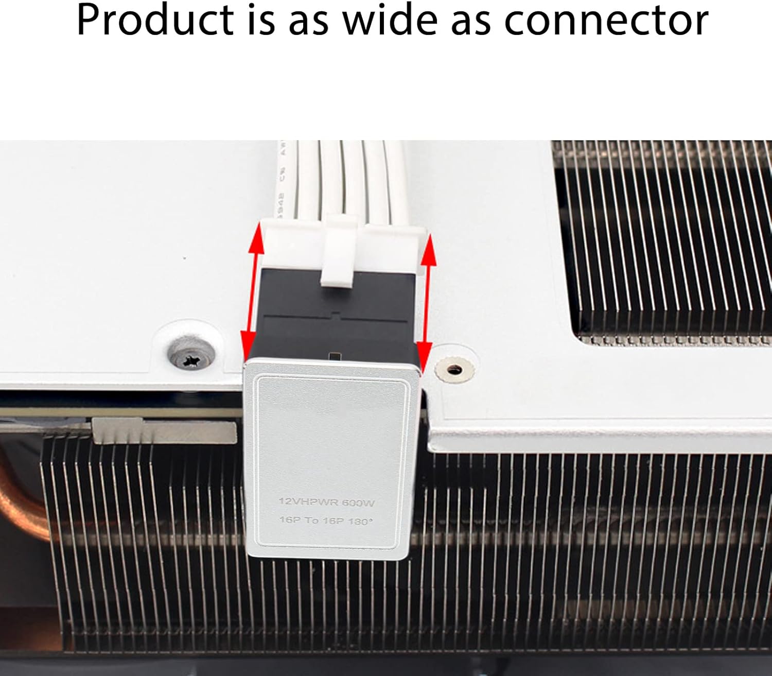 Адаптер Graphics Card PCIe 5.0, ATX3.0, 12VHPWR 600W Power Supply, Cable Adapter 12+4Pin Male To Female 180 Degree Turn Connectors - A - Black 