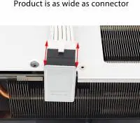 Адаптер Graphics Card PCIe 5.0, ATX3.0, 12VHPWR 600W Power Supply, Cable Adapter 12+4Pin Male To Female 180 Degree Turn Connectors - B - Black 