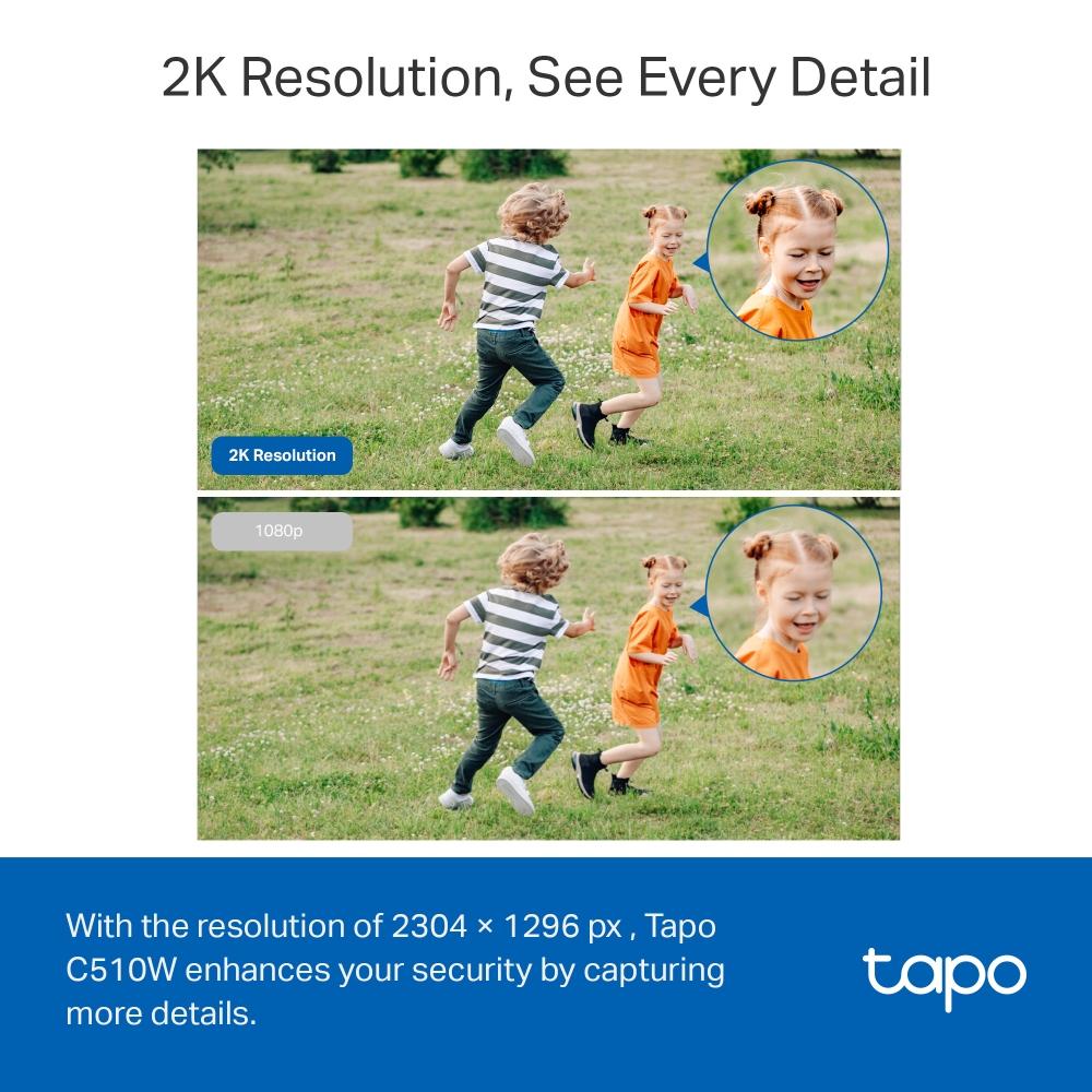 Εξωτερική κάμερα ασφαλείας WiFi TP-Link Tapo C510W - 2K Pan/Tilt
