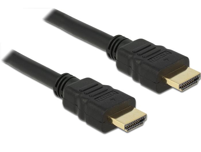 Cable Delock High Speed, HDMI macho - HDMI A macho, 4K, 0.25 m, Ethernet