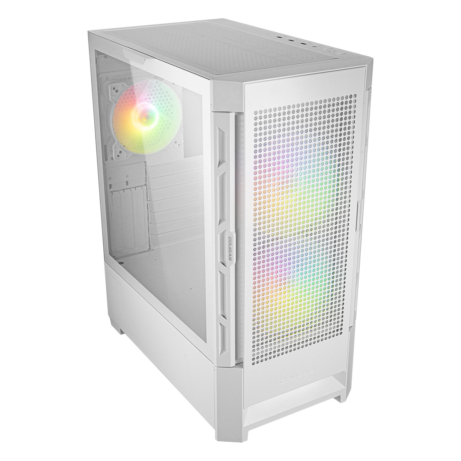 Кутия Cougar DUOFACE RGB Mid-Tower Case White 