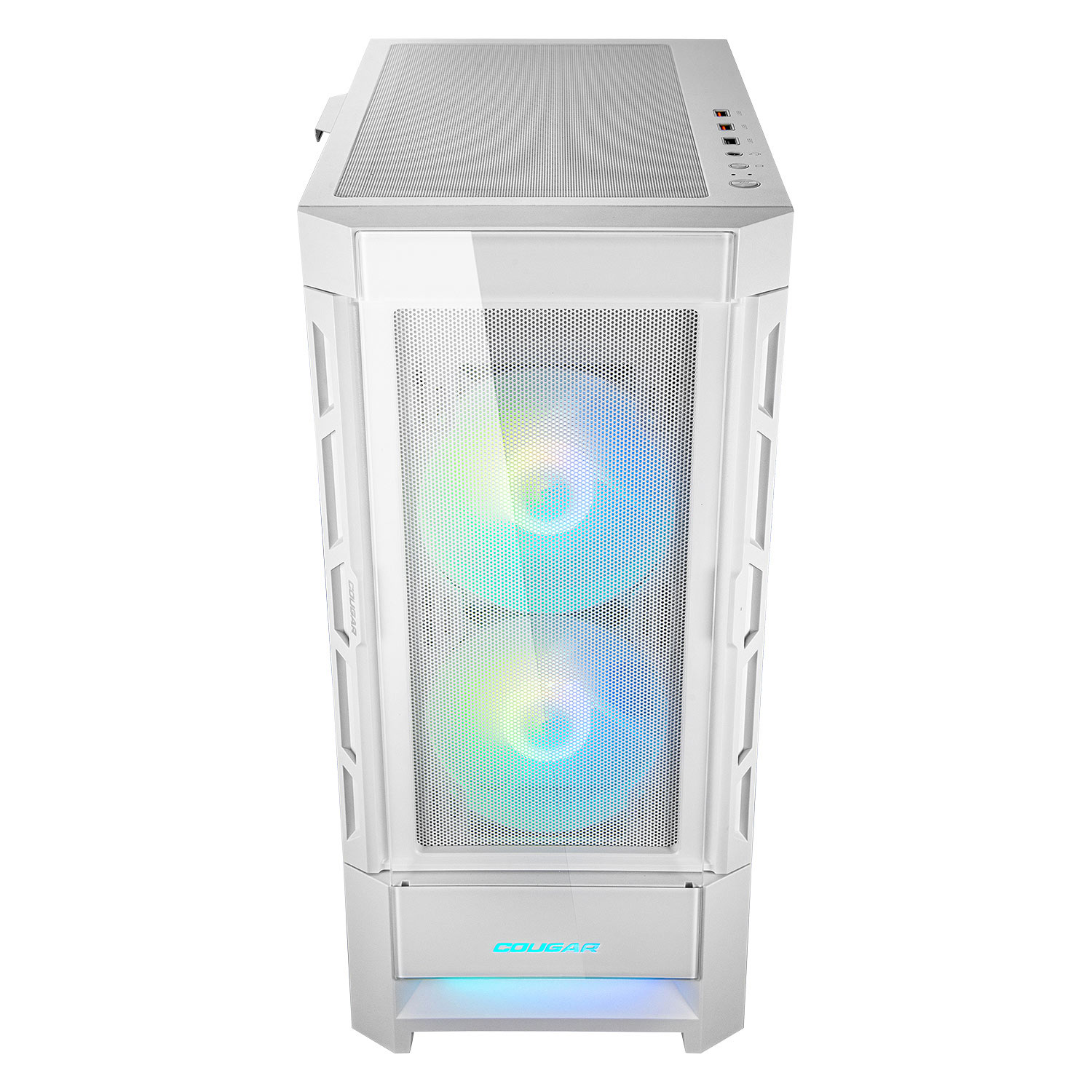 Кутия Cougar DUOFACE RGB Mid-Tower Case White 