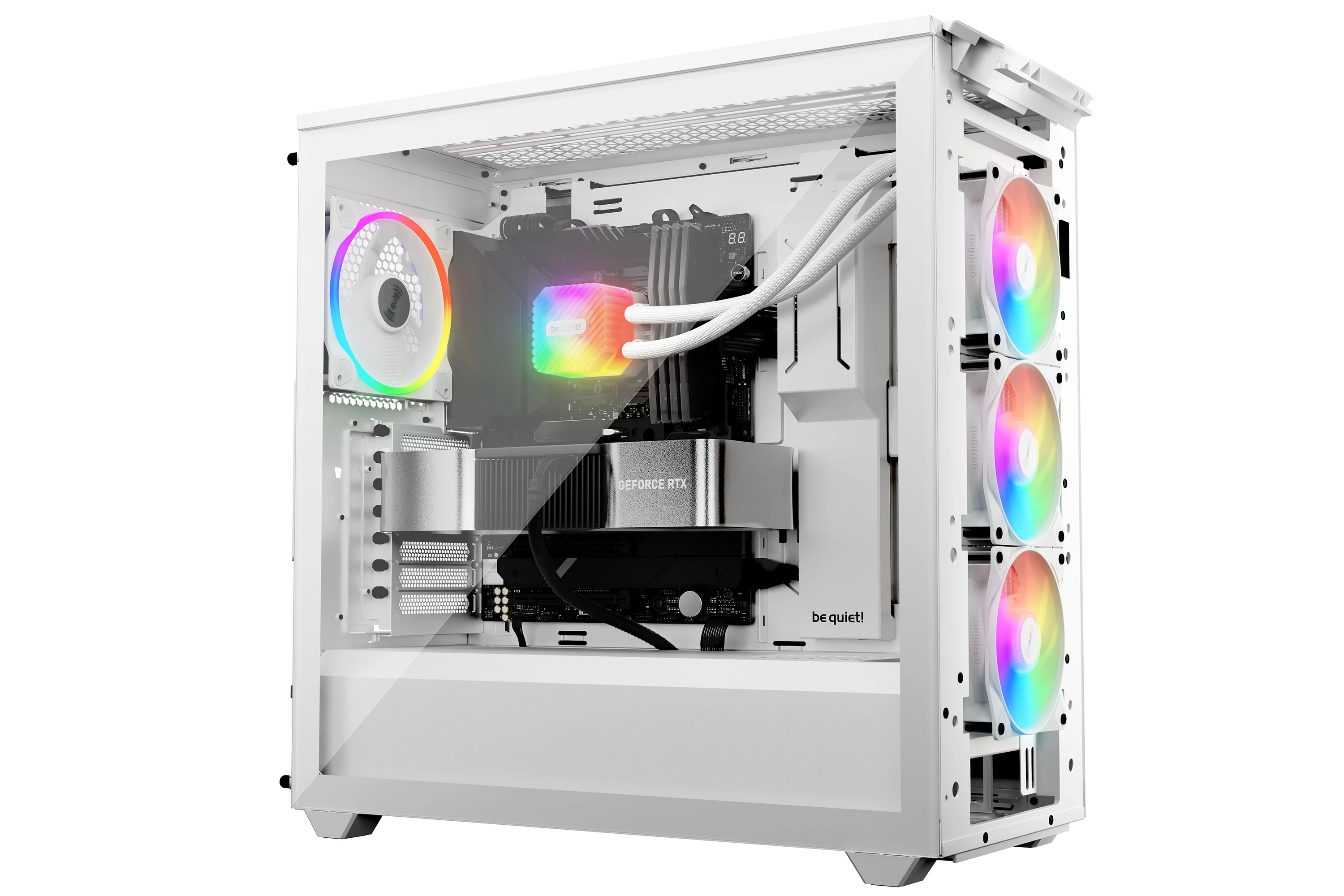 Водно охлаждане за процесор be quiet! LIGHT LOOP 360mm White Water Cooling - BW023