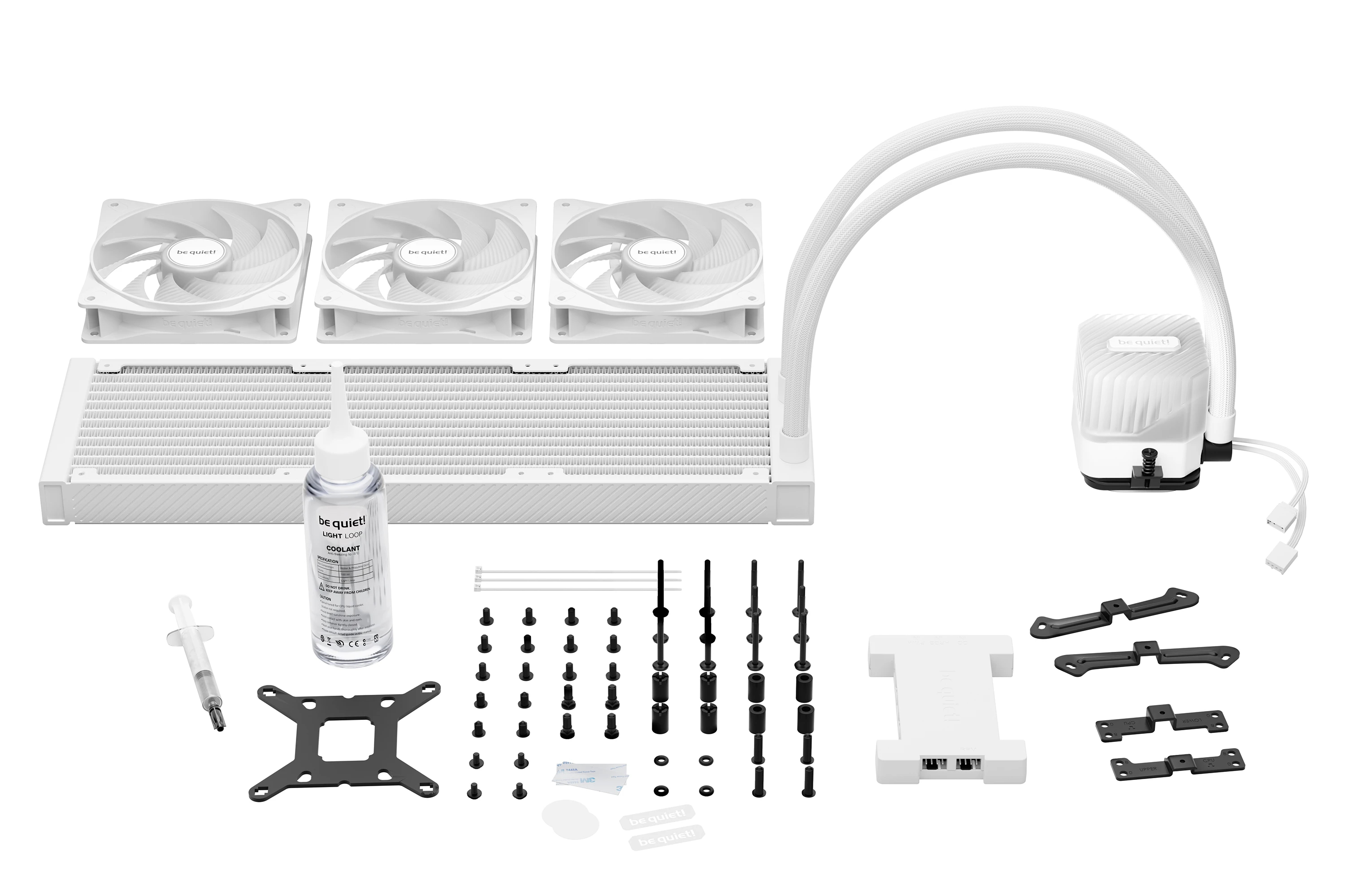 Водно охлаждане за процесор be quiet! LIGHT LOOP 360mm White Water Cooling - BW023