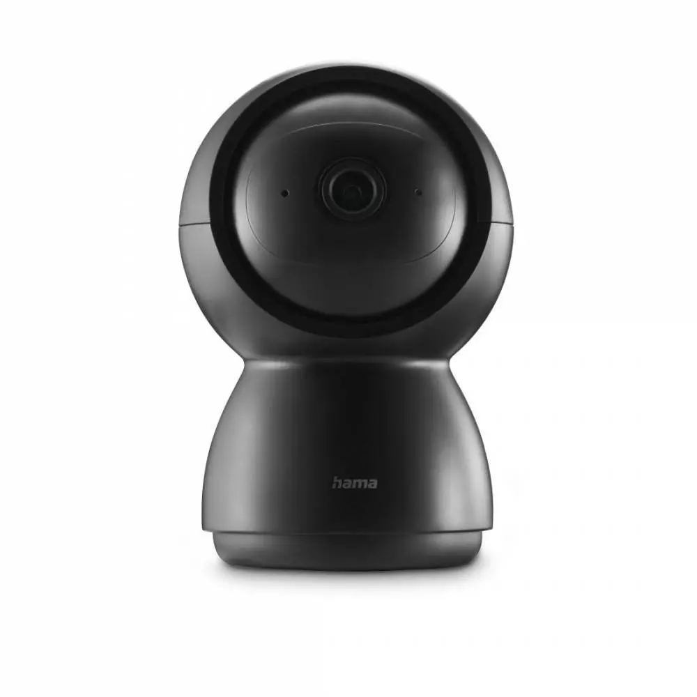HAMA WiFi камера 1080p, за закрити помещения, въртяща се, сензор за движение, черна